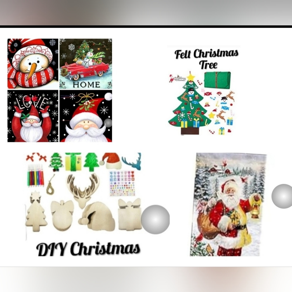 Christmas diamond painting kits and other Christmas crafts
